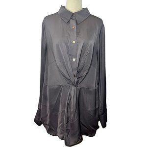 Like new CITY CHIC Gray Lavender Tunic Top Size XXS or Size 12